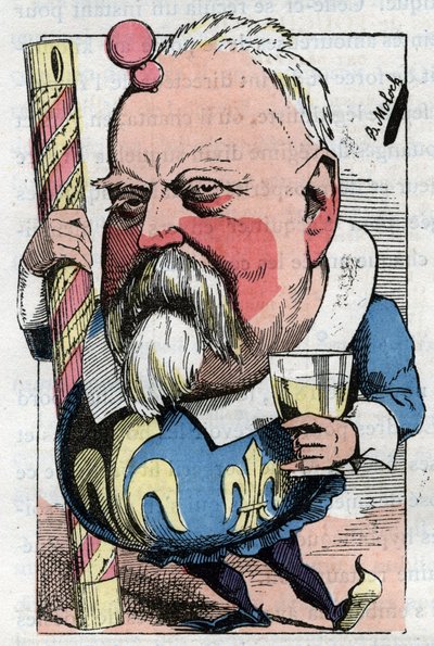 Caricature par le vicomte de Lorgeril (Hippolyte Louis), homme politique français - Moloch