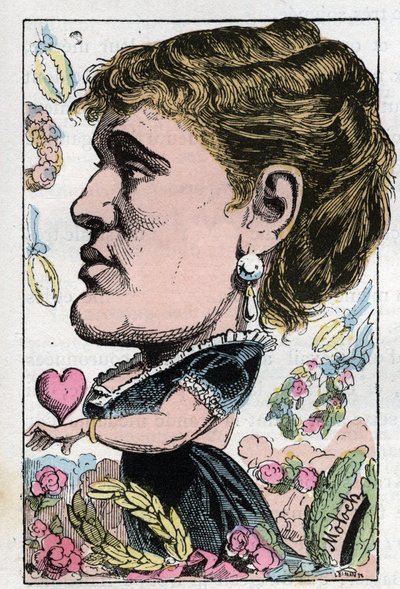 Portrait de Gabrielle Maria Krauss, chanteuse autrichienne (1842-1906) - Moloch