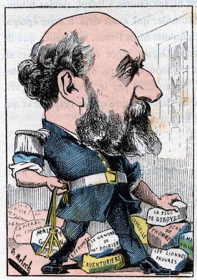 Portrait de Guillaume Victor Augier, dramaturge français - Moloch