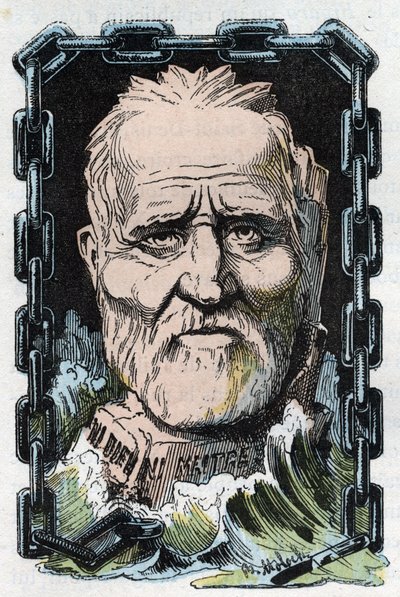 Portrait de Louis Auguste Blanqui (1805-1881), théoricien socialiste et révolutionnaire français - Moloch