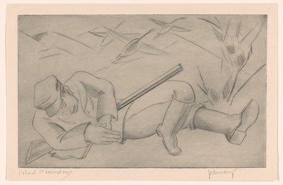 Chasseur endormi - Mommie Schwarz (signed by artist)