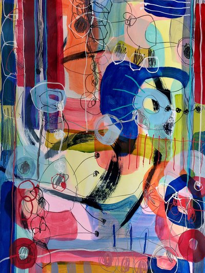 Composition abstraite pleine de vie - Monika Riethmueller