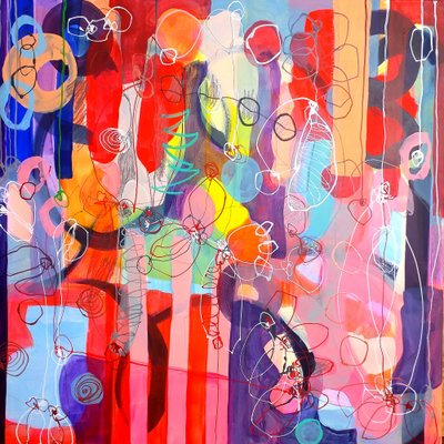 Formes abstraites éclatantes - Monika Riethmueller