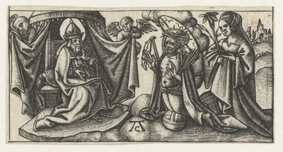 Christ devant le trône de Dieu - Monogrammist AC