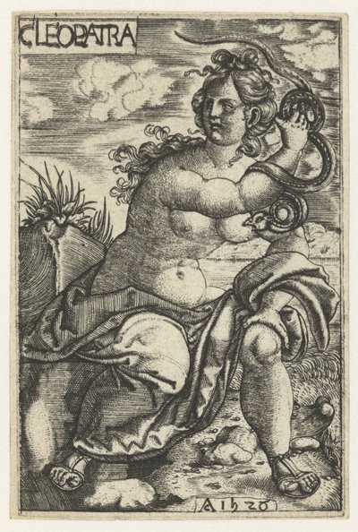Cléopâtre avec un serpent - Monogrammist AC