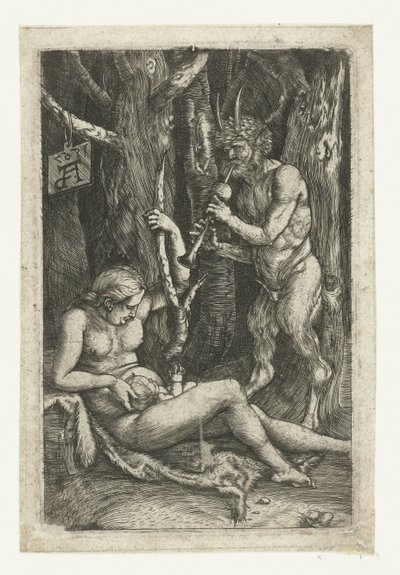 La famille satyre - Monogrammist AD