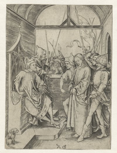 Christ devant Pilate - Monogrammist AG