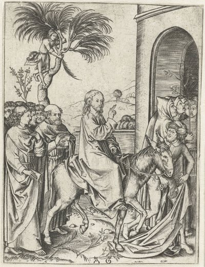 Entrée de Christ à Jérusalem - Monogrammist AG