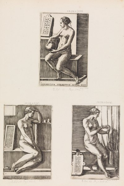 Arithmétique, des Sept Arts Libéraux, planche 4 - Monogrammist B