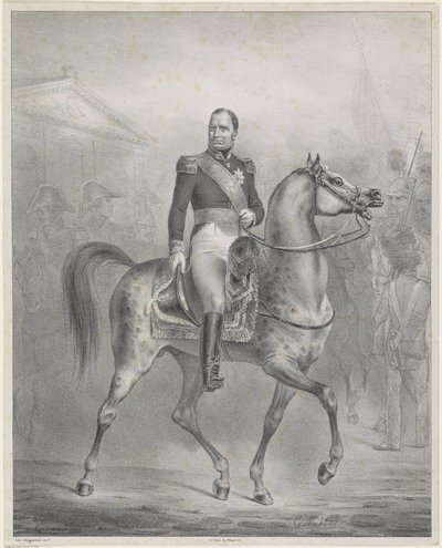 Portrait équestre de Guillaume Ier Frédéric, roi des Pays-Bas - Monogrammist CM (Nederland)