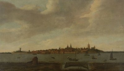 Vue de Heusden - Monogrammist FK (Noordelijke Nederlanden)