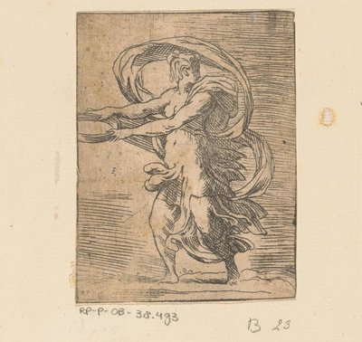 Jeune femme avec plateau - Monogrammist FP (Italië; 16e eeuw)