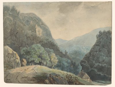 Paysage de montagne - Monogrammist IVR