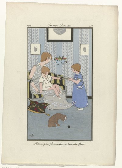 Journal des Dames et des Modes, Costumes Parisiens : Robe de petite fille - Monogrammist MFN