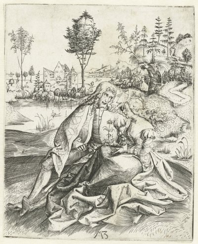 Le couple amoureux - Monogrammist MZ