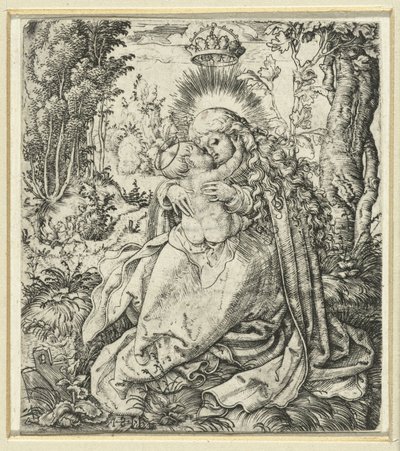 Marie avec enfant - Monogrammist NSN