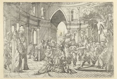 Le jugement de Salomon - Monogrammist SAF