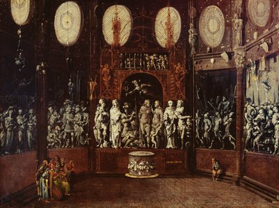 Jéroboam dans le temple des dieux païens - Monsu Desiderio