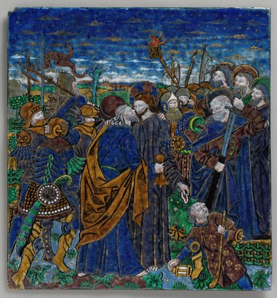 Plaque avec la trahison du Christ, français, 15ème siècle - Monvaerni