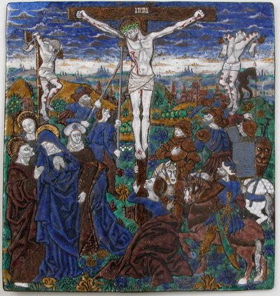 Plaque avec la Crucifixion, français, XVe siècle - Monvaerni