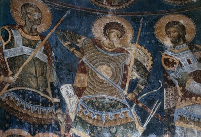 Les Saints Guerriers, Arétas, Nestor et Nicétas, 1407-18 - Morava School