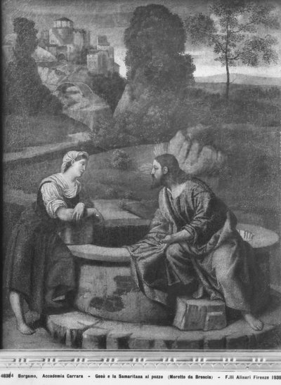 Le Christ et la Samaritaine au puits - Moretto da Brescia