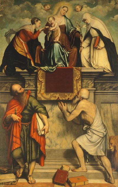Madone en majesté avec l