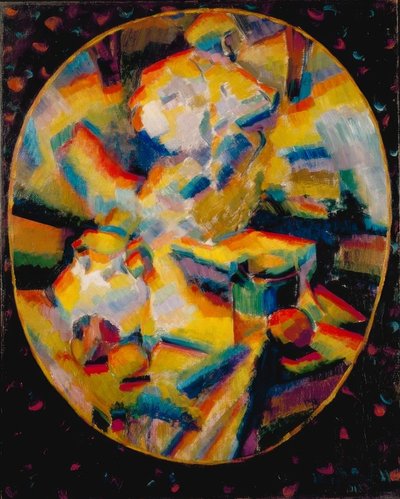 Nature morte en synchromie avec le nu en jaune - Morgan Russell
