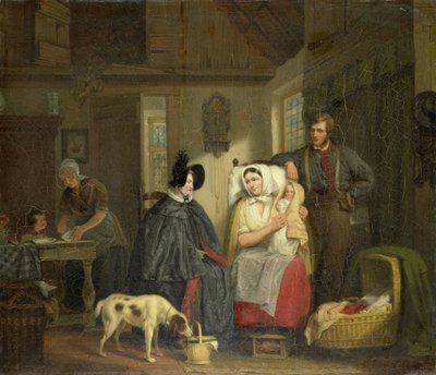 Visite à une nouvelle mère - Moritz Calisch