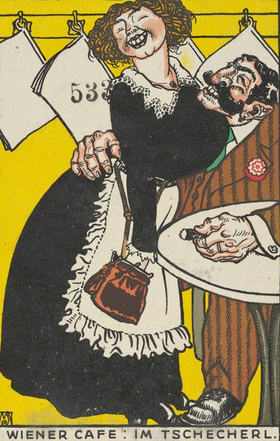 Café viennois : Dans le petit café, 1911 - Moritz Jung