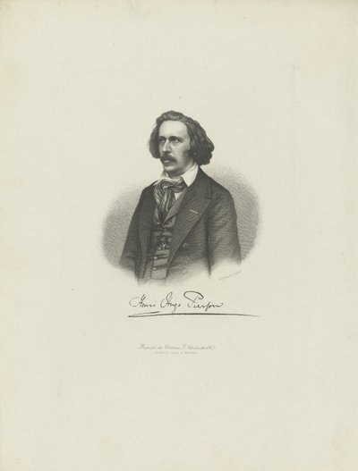 Portrait du compositeur Henry Hugo Pierson 1815-1873, vers 1850 - Moritz Laemmel