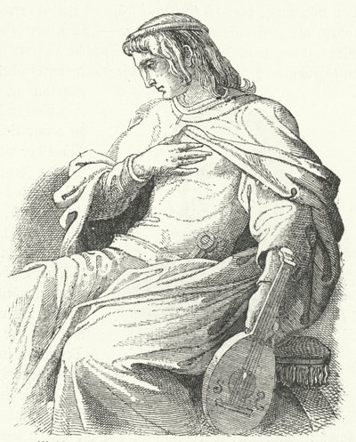 Wolfram von Eschenbach, chevalier et poète allemand - Moritz Ludwig von Schwind