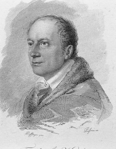 Portrait de Friedrich Kind, gravé par Passini (gravure) - Moritz Michael (after) Daffinger