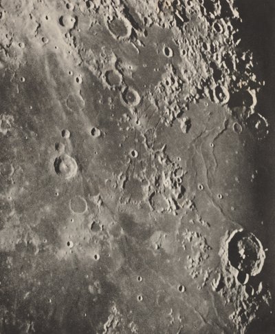 Photographie Lunaire Capuanus - Bouillaud - Gassendi,1896 (photo) - Moritz & Puiseux Pierre Henri (1855-1928) Loewy