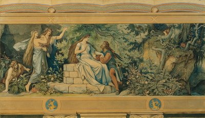 La belle Mélusine : II. À la fontaine de la forêt - Moritz Ludwig von Schwind