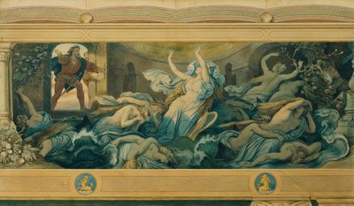 La belle Mélusine : VIII. La rupture du serment - Moritz Ludwig von Schwind