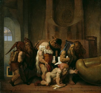 Gnomes au pied de la Bavaria - Moritz Ludwig von Schwind