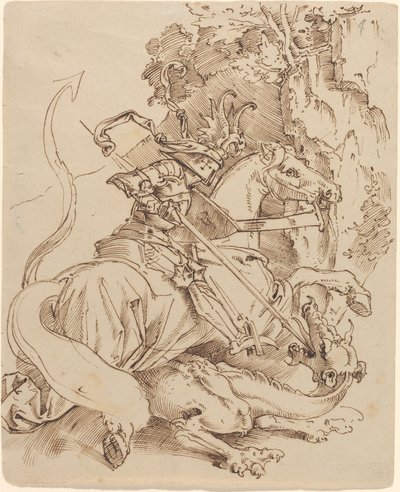 Saint Georges et le dragon - Moritz Ludwig von Schwind