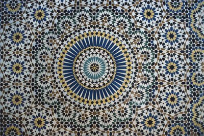Kasbah de Thami El Glaoui, zellige, détail - Moroccan School
