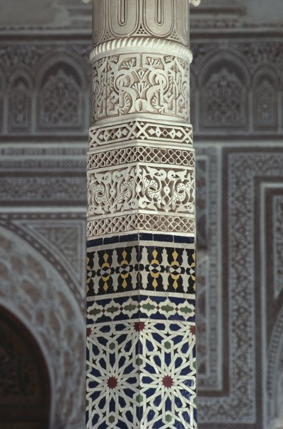 Kasbah de Thami El Glaoui, zellige, détail - Moroccan School