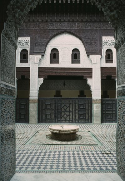 Madrasa Bou Inania, cour - Moroccan School