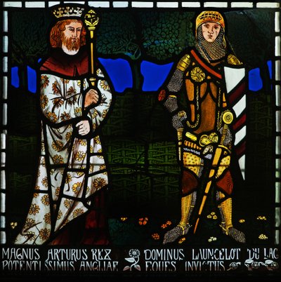 Le roi Arthur et Sir Lancelot, 1862 - Morris and Co.