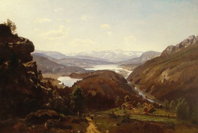 Vue vers Al à Hallingdal 1871 - Morten Muller
