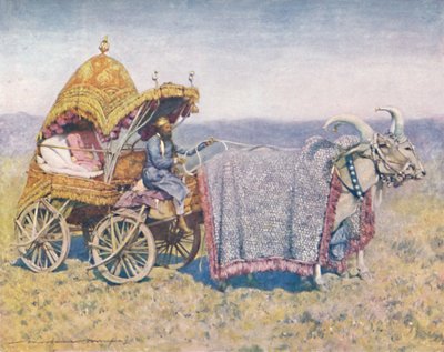 Un chariot à bœufs natif de Bikanir, 1903 - Mortimer L Menpes