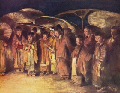 Scène de rue, Kioto - Mortimer L Menpes
