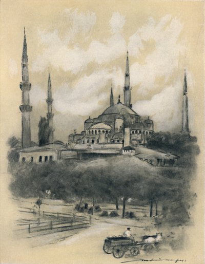 Mosquée Sainte-Sophie, Constantinople, 1903 - Mortimer L Menpes