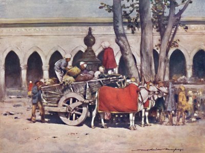 Scène devant la gare pendant le Delhi Durbar - Mortimer L Menpes