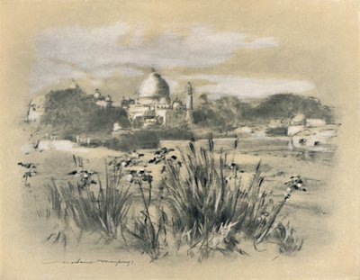 Le Taj à Agra - Mortimer L Menpes