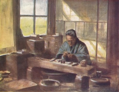 Un travailleur de cloisonné, vers 1887, 1901 - Mortimer Ludington Menpes