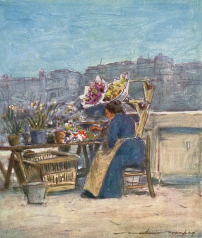 Un étal de fleurs - Mortimer Ludington Menpes
